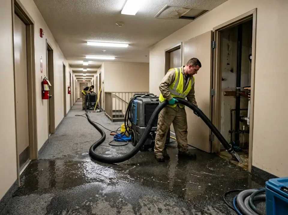 multi-unit-apartment-hallway-f-005 — frequently asked questions, Emergency Burst Pipe Water Extraction & Removal in Summersi…